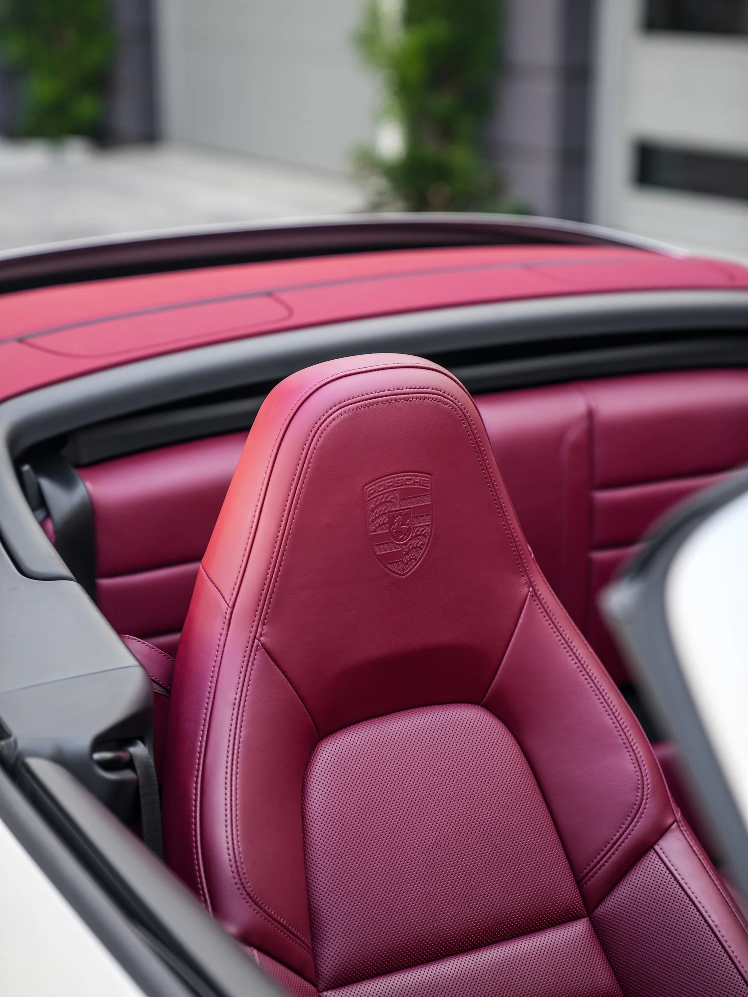 Porsche 911 after Paint Protection Film (PPF), front-seat detail