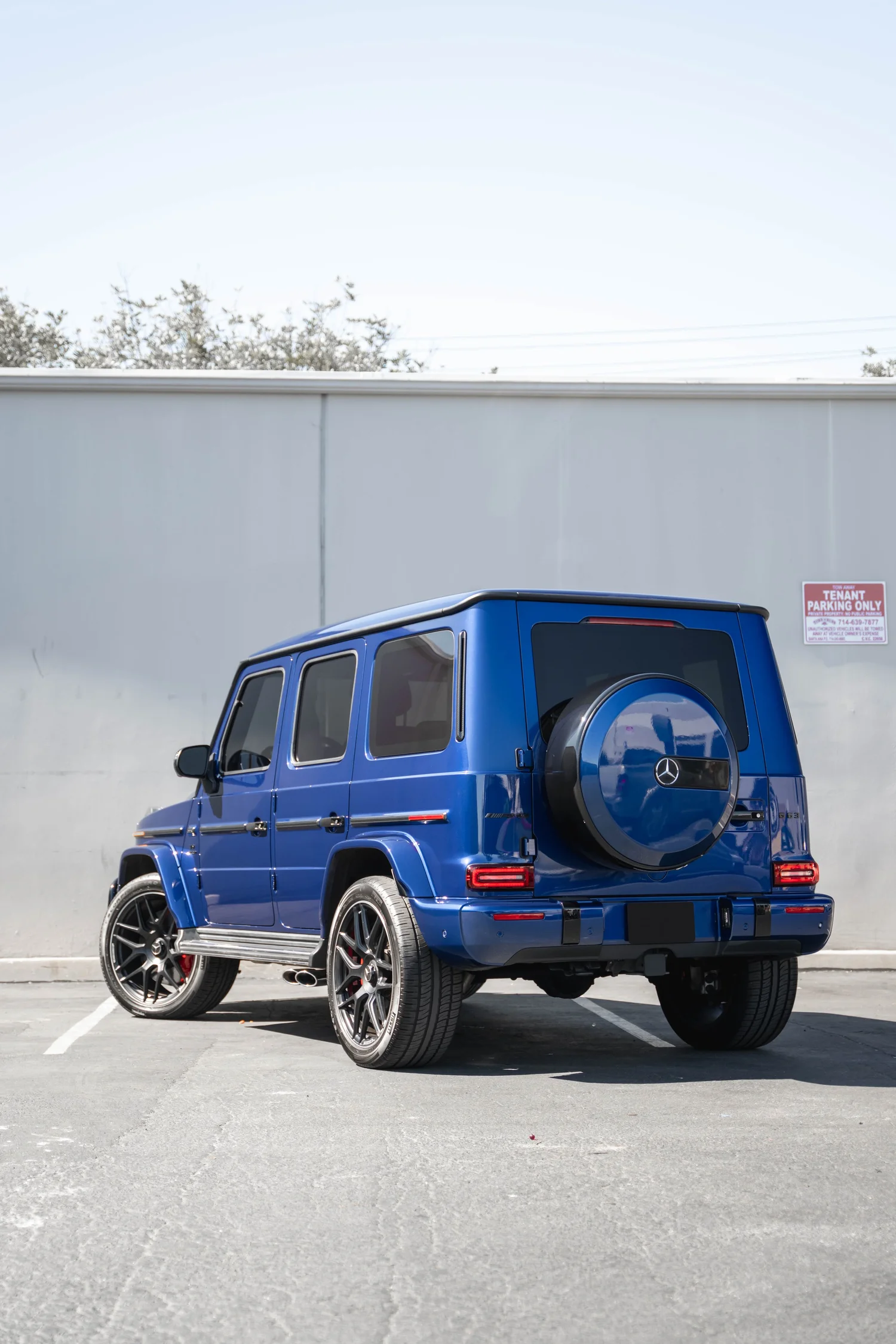 Mercedes-AMG G 63 after Paint Protection Film (PPF), Window Tint and Ceramic Coating, rear-right three-quarter view