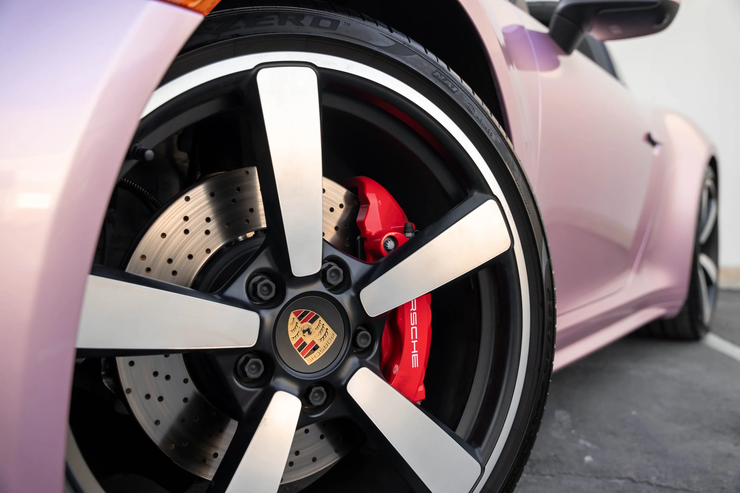 Porsche 911 Metallic Pink after vinyl wrap in Irvine