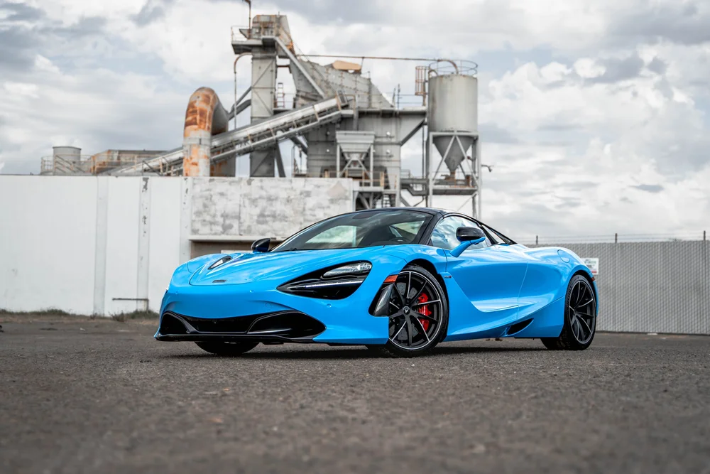 McLaren 720S front three-quarter view after complete protection
