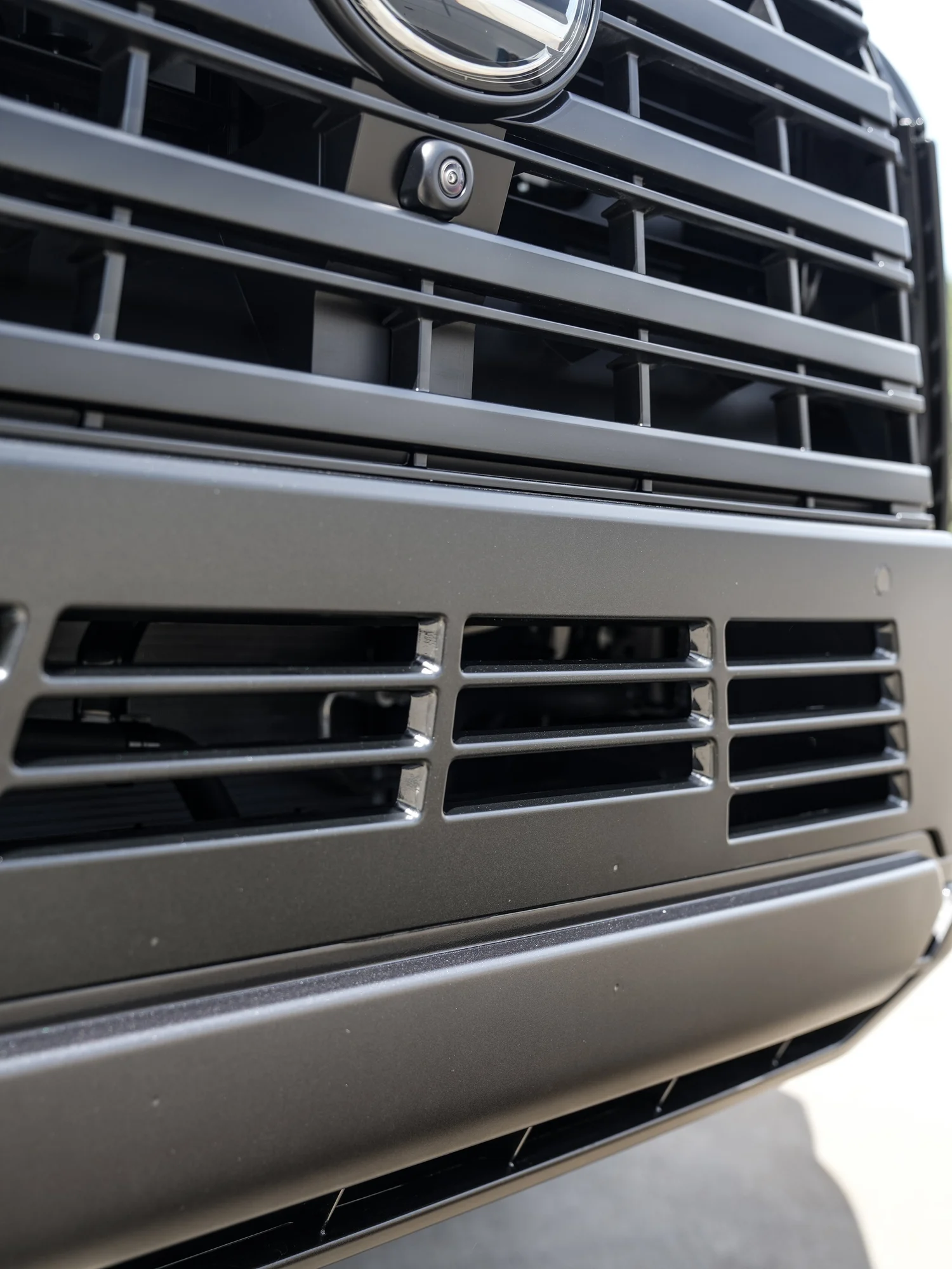 Lexus GX 550 after Matte PPF, front grille detail