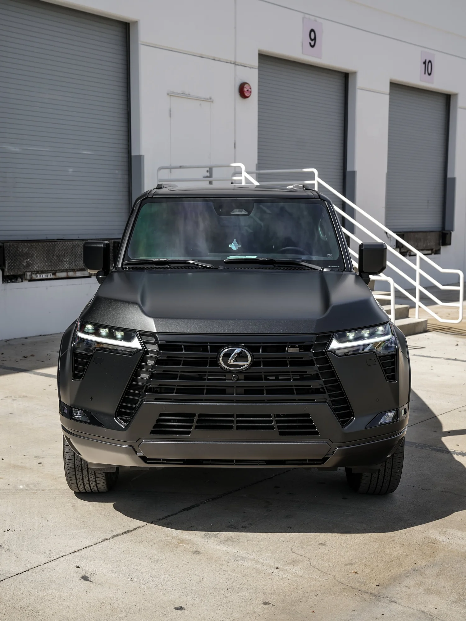 Lexus GX 550 after Matte PPF, direct front view