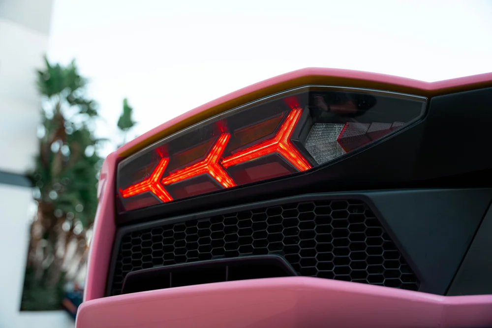 Lamborghini Aventador taillight and rear wrap detail