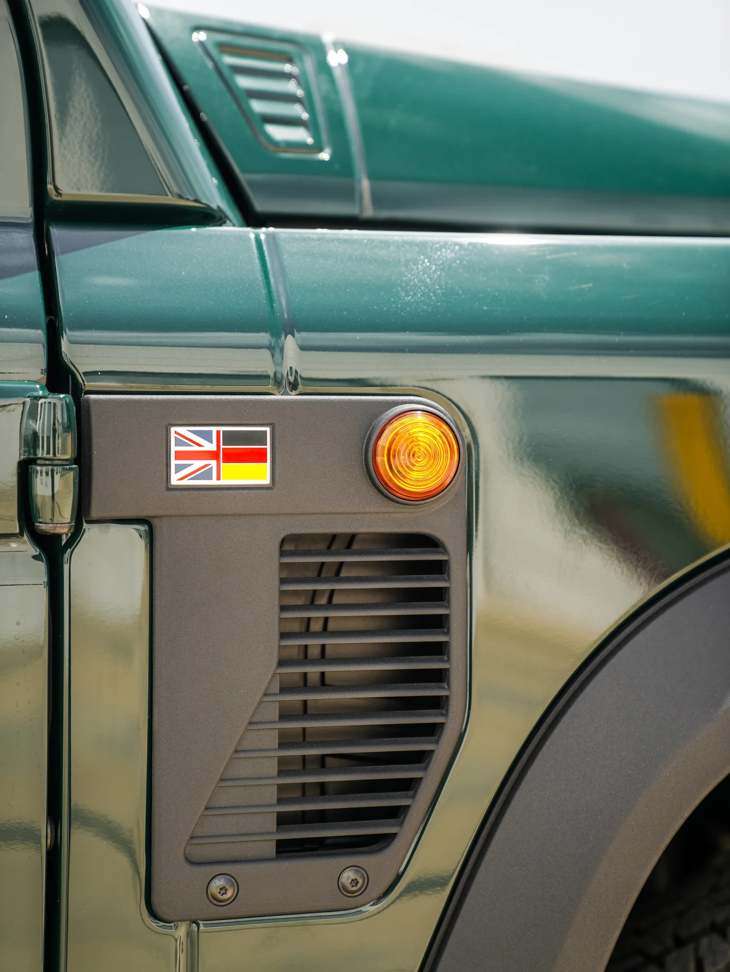 INEOS Grenadier after Window Tint, badge and emblem detail
