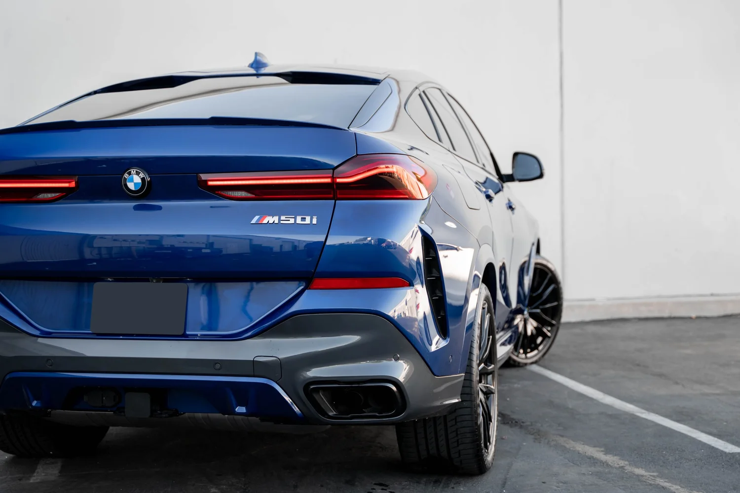 BMW X6 PPF after Paint Protection Film (PPF), rear-quarter and wheel view