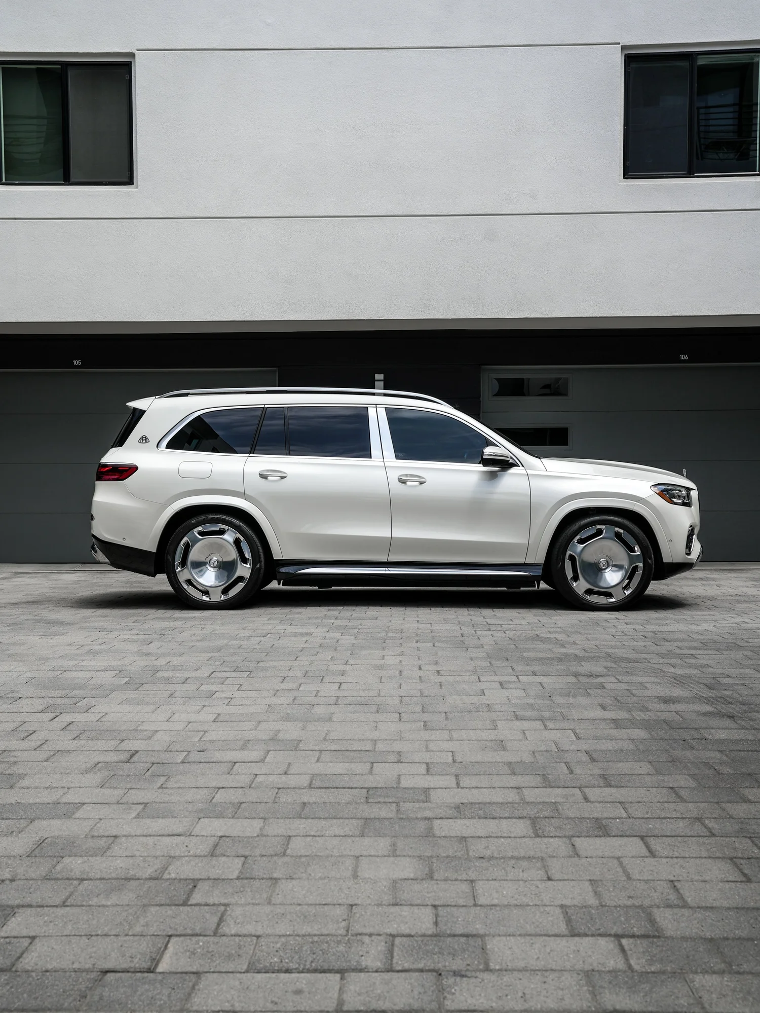 Mercedes-Maybach GLS 600 after Paint Protection Film (PPF), Window Tint and Ceramic Coating, rear-right three-quarter view