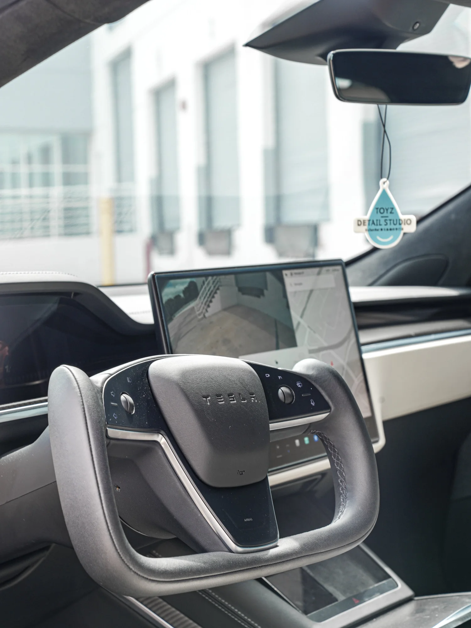 Tesla Model S Missen Blue Colored PPF after Paint Protection Film (PPF), interior cabin detail