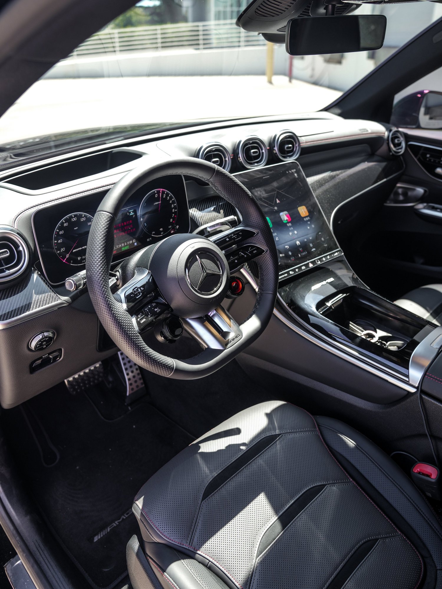 Mercedes-AMG GLC 63 S after Window Tint, interior cabin detail