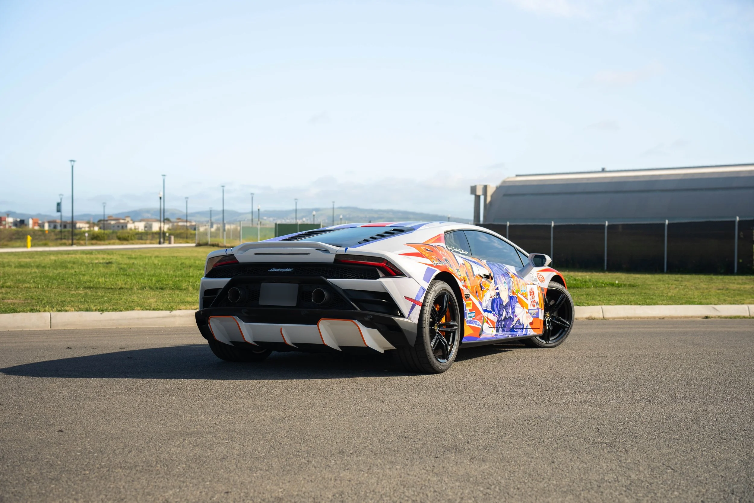 Lamborghini Huracán EVO Custom Wrap after vinyl wrap in Irvine
