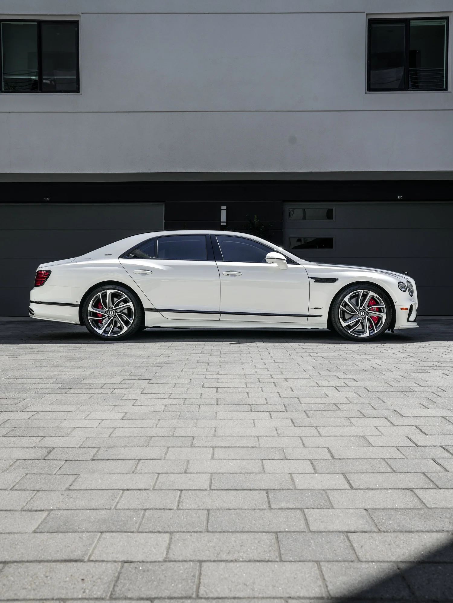 Bentley Flying Spur Speed after Full Body PPF, Window Tint and Ceramic Coating, rear-left three-quarter view