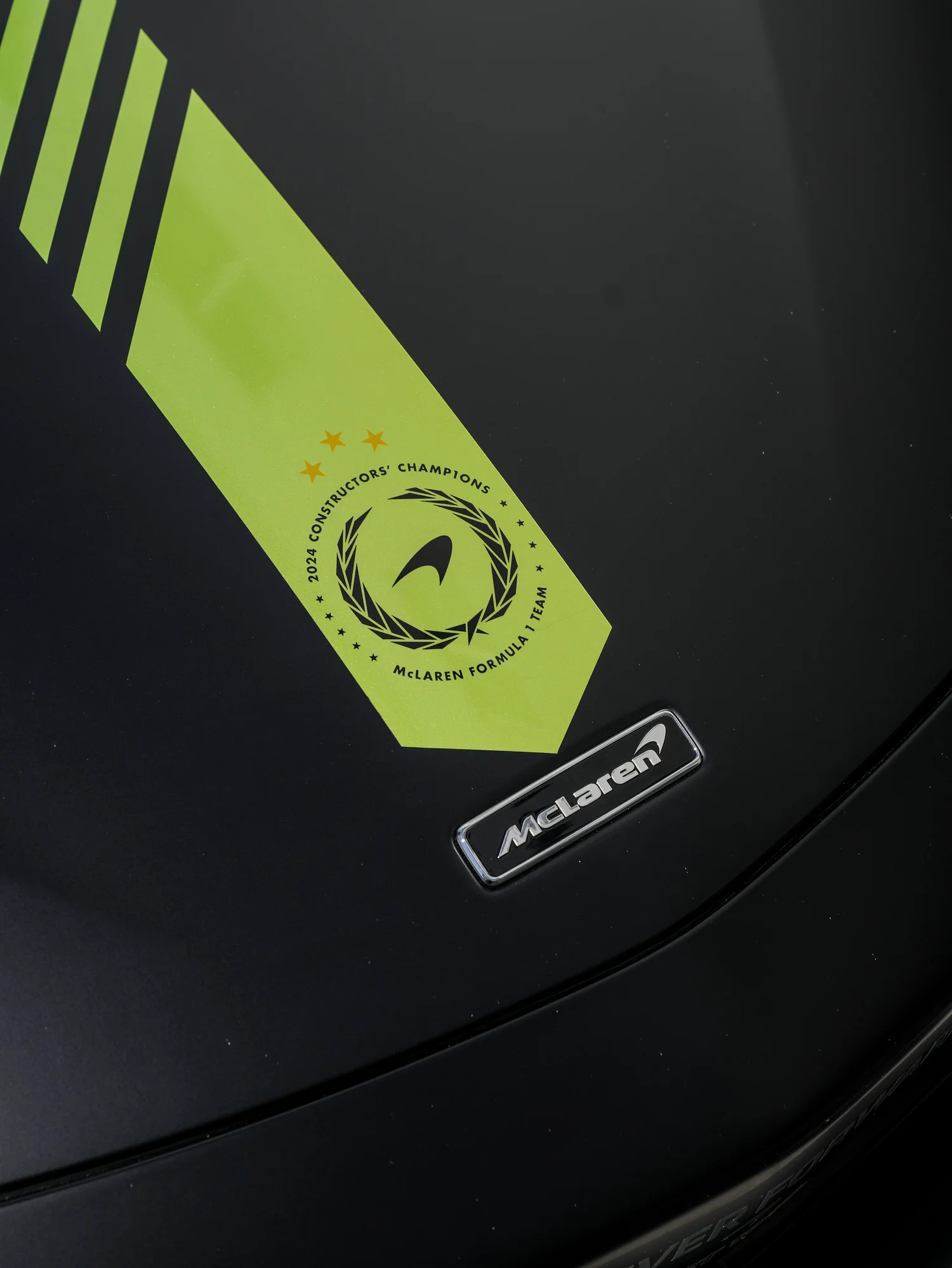 McLaren Artura MCL38 Tribute Custom Wrap after Window Tint, Vinyl Wrap and Custom Graphics, film-edge and surface-finish detail