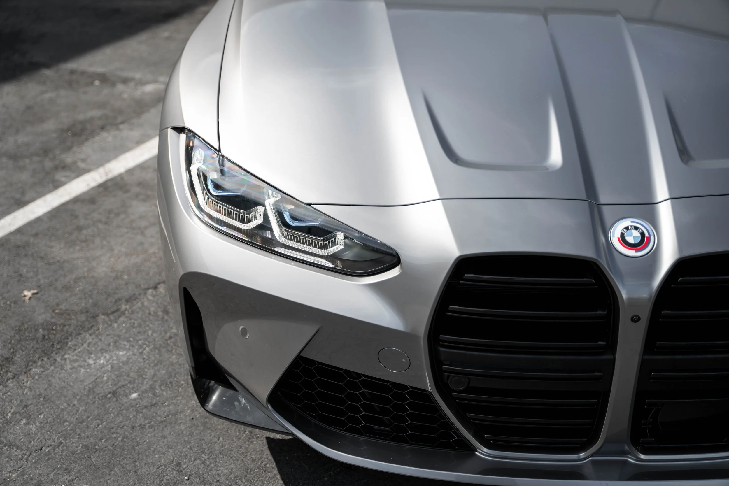 BMW M4 Silver after vinyl wrap in Irvine