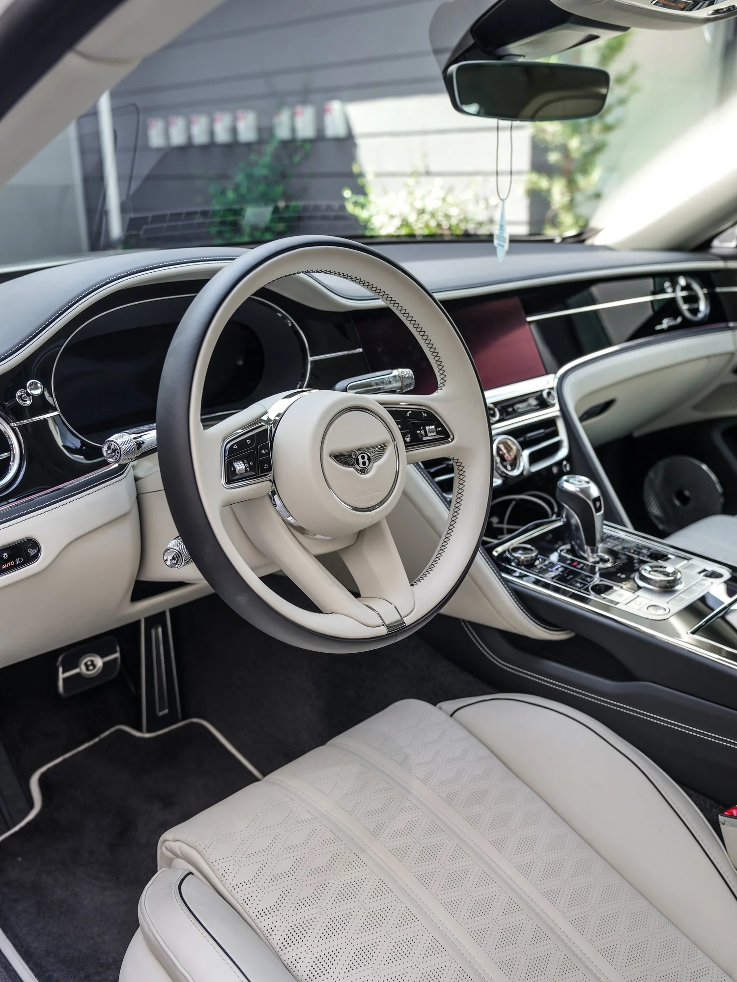 Bentley Flying Spur Speed after Full Body PPF, Window Tint and Ceramic Coating, interior cabin detail