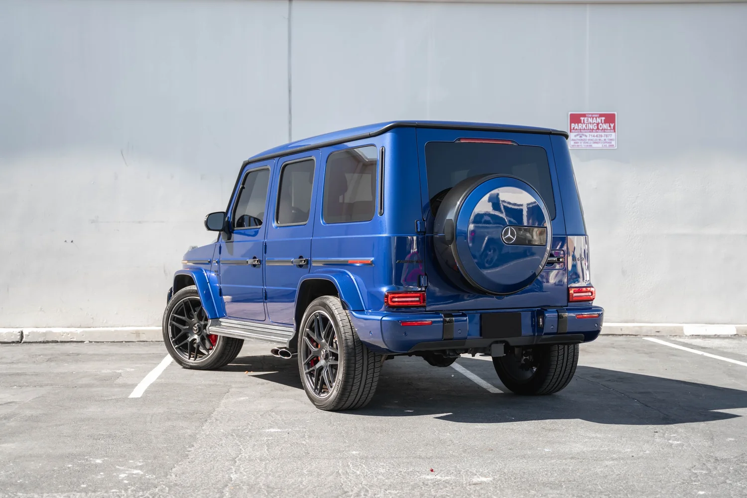 Mercedes-AMG G 63 after Paint Protection Film (PPF), Window Tint and Ceramic Coating, rear-left three-quarter view