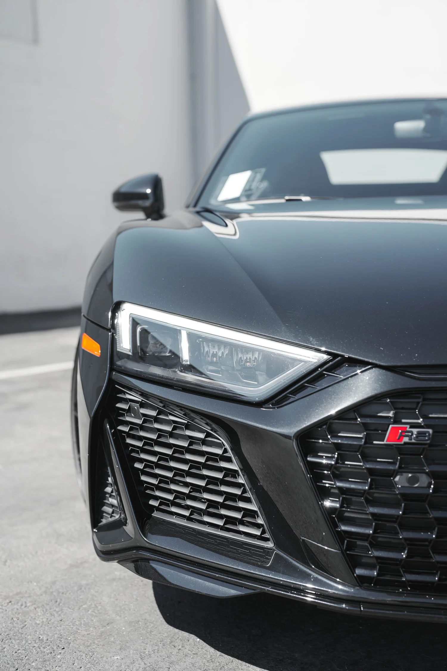 Audi R8 after Ceramic Coating, front-corner view