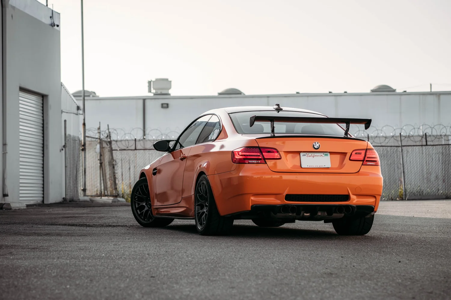 BMW E92 M3 LIME ROCK PARK after Vinyl Wrap, rear-right three-quarter view