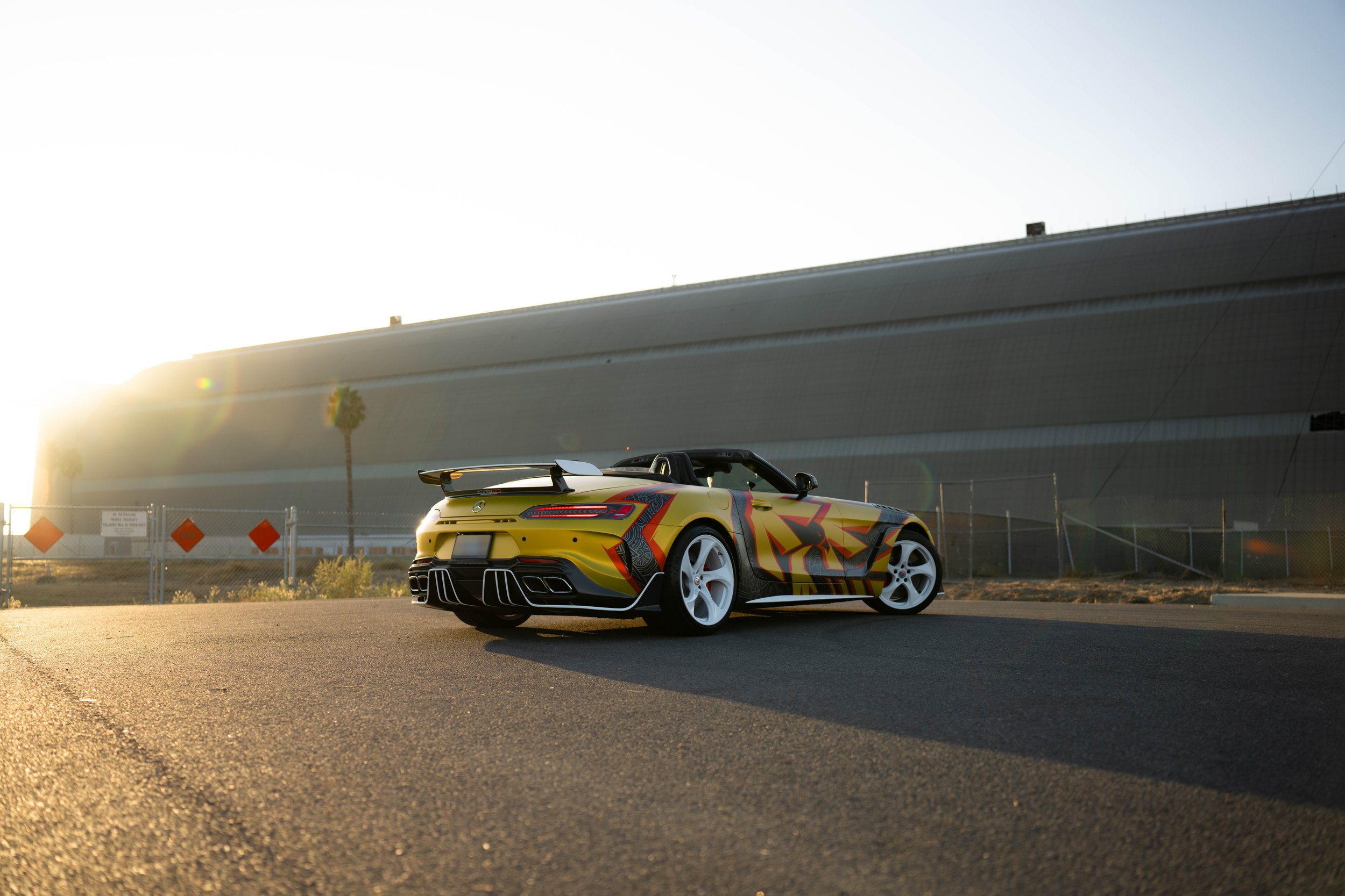 Mercedes-AMG GT Custom Wrap after vinyl wrap in Irvine