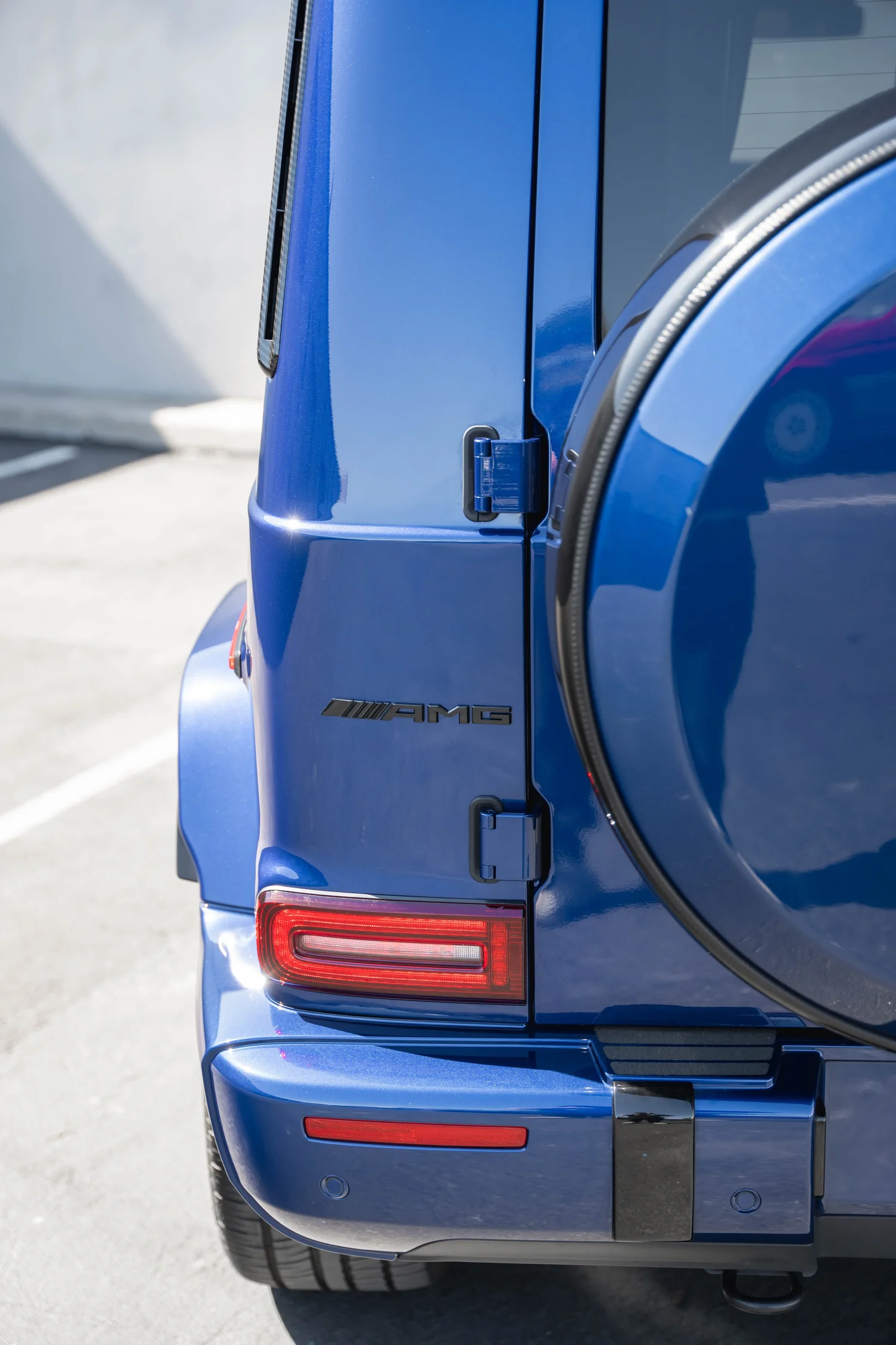 Mercedes-AMG G 63 after Paint Protection Film (PPF), Window Tint and Ceramic Coating, side body-panel and door detail
