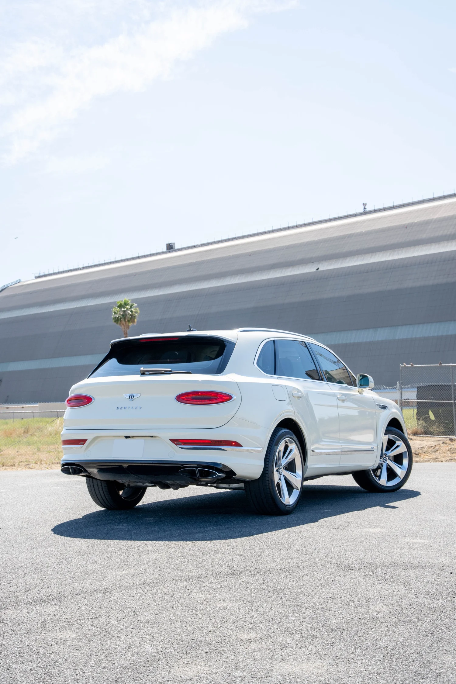 Bentley Bentayga after Paint Protection Film (PPF), Window Tint and Ceramic Coating, rear-left three-quarter view