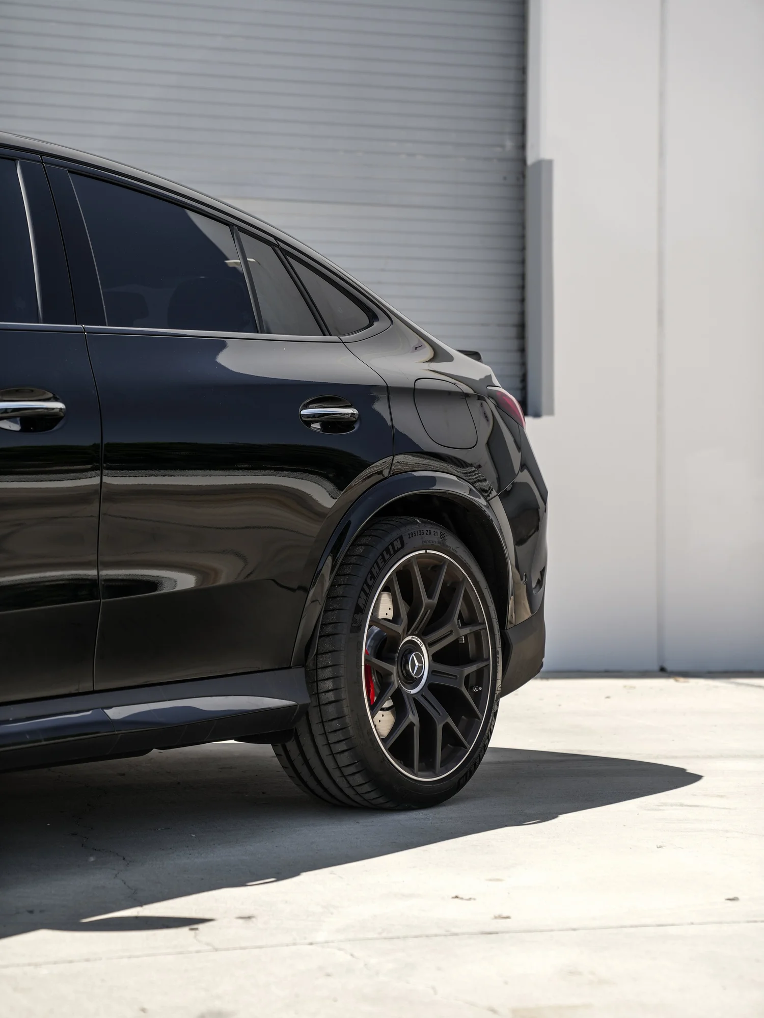 Mercedes-AMG GLC 63 S after Window Tint, rear-quarter and wheel view