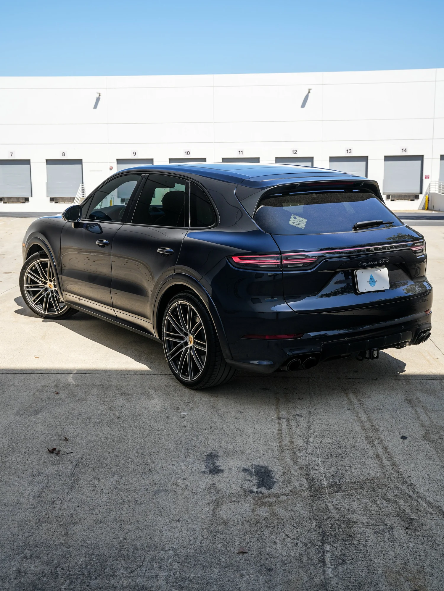 Porsche Cayenne GTS PPF after Paint Protection Film (PPF), rear-right three-quarter view