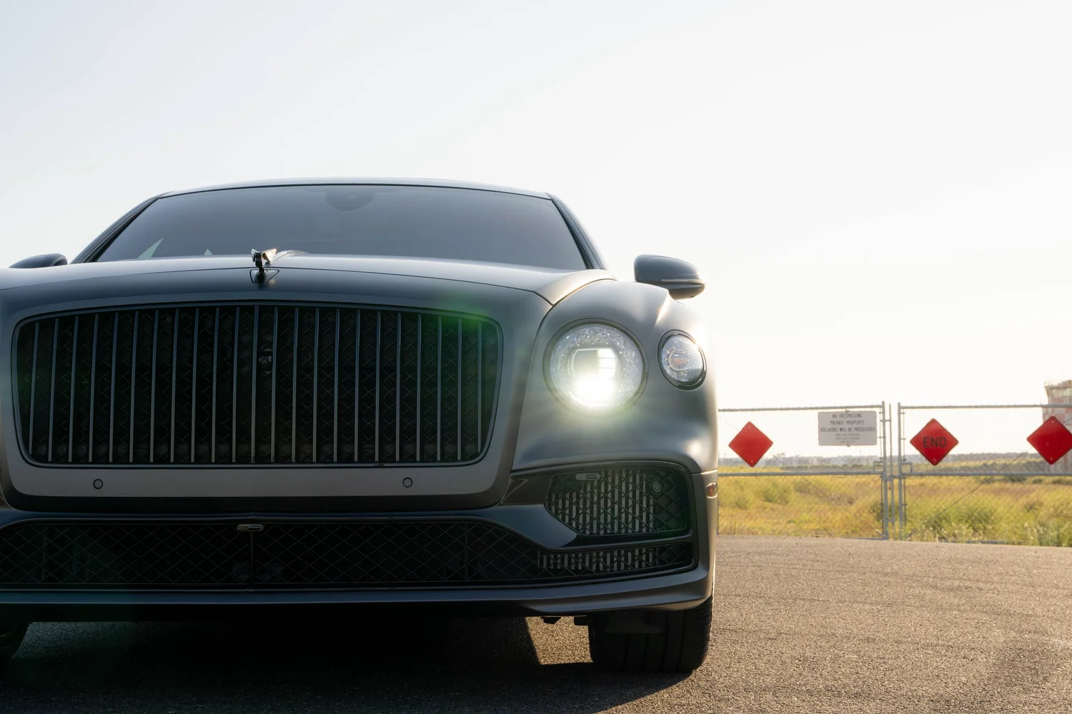 Bentley Flying Spur after Paint Protection Film (PPF), Window Tint and Ceramic Coating, front-corner view