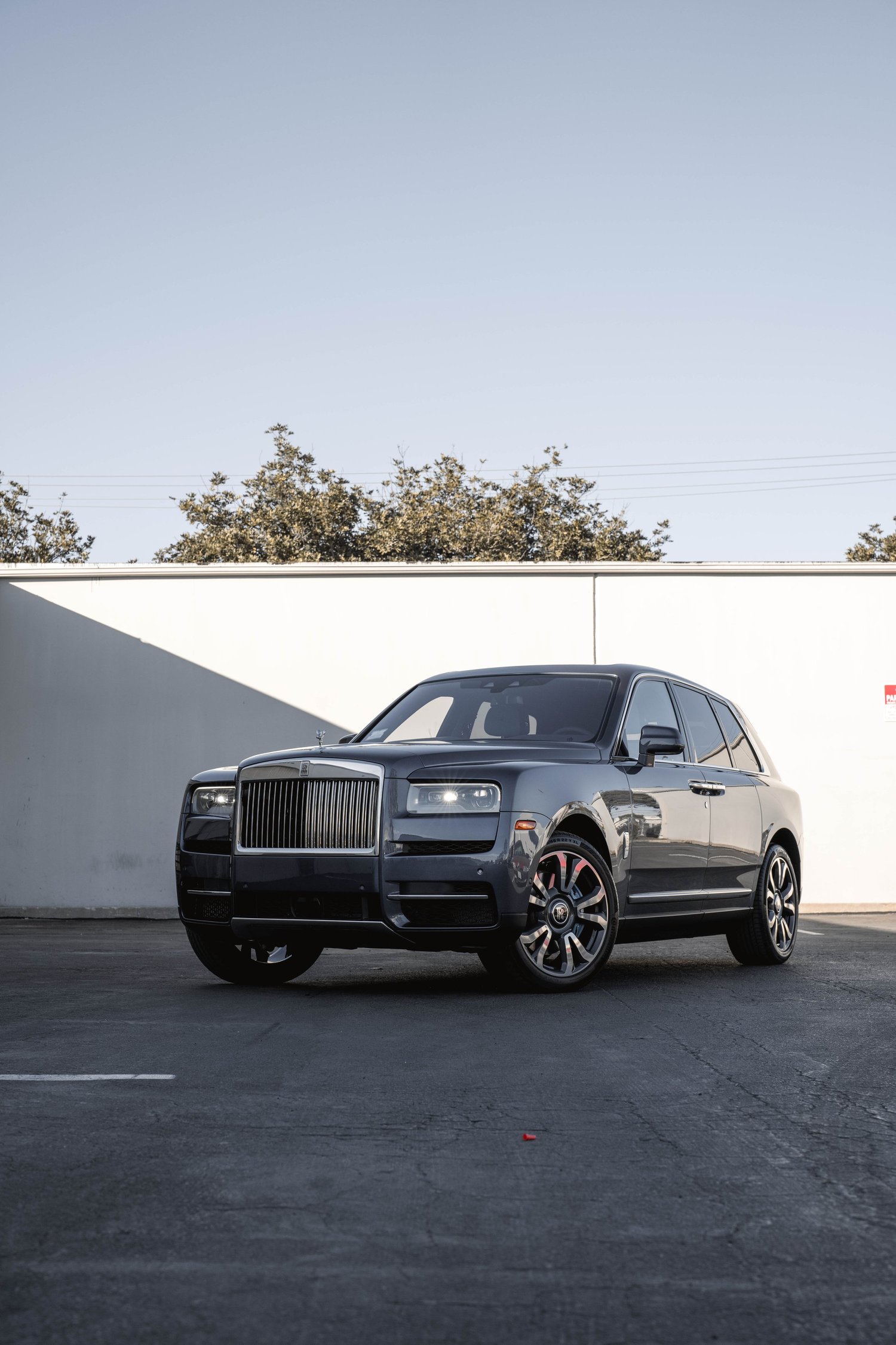 Dark Blue Rolls-Royce Cullinan after Paint Protection Film (PPF), Window Tint and Ceramic Coating, front-right three-quarter view