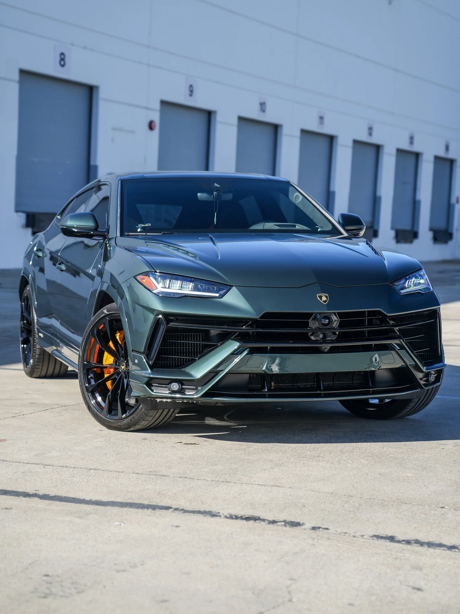 Lamborghini Urus S Front Bumper PPF after Paint Protection Film (PPF), front-left three-quarter view