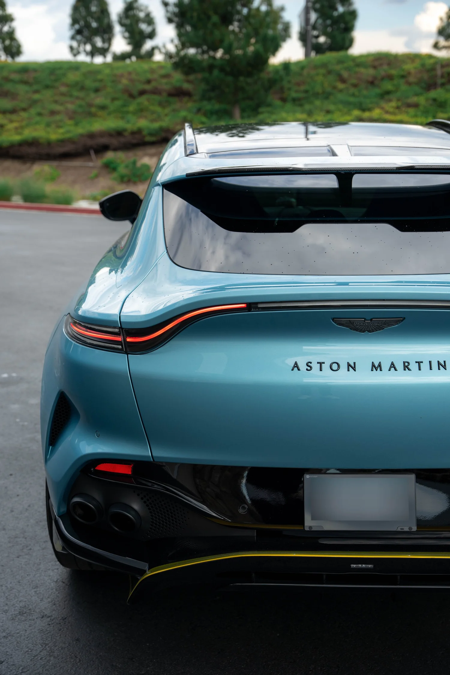 Aston Martin DBX 707 after Paint Protection Film (PPF), Window Tint and Ceramic Coating, direct rear view