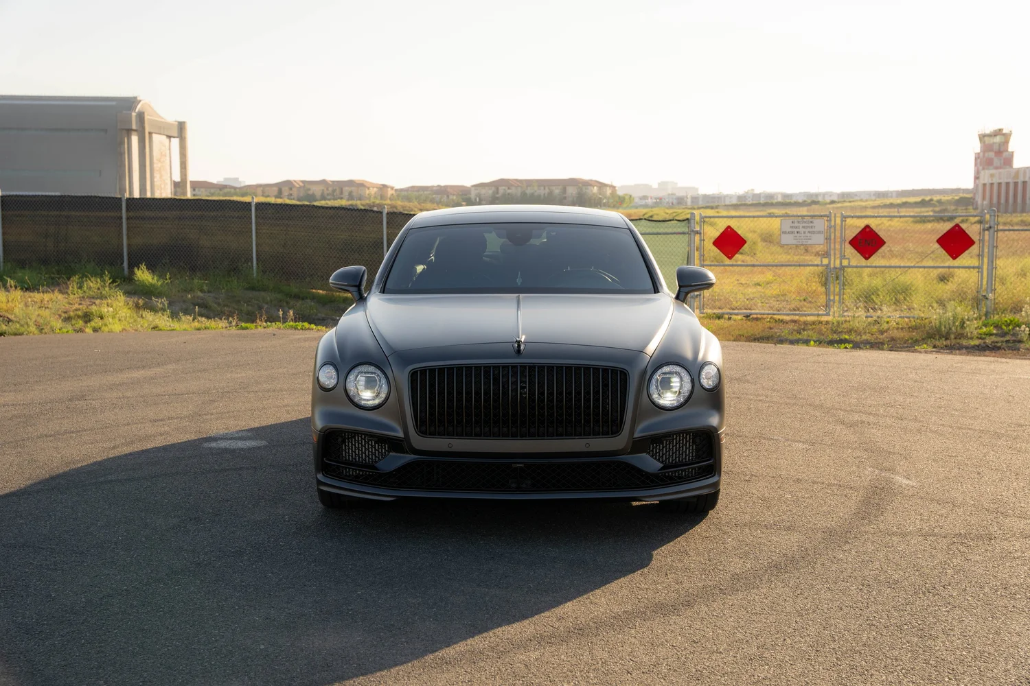 Bentley Flying Spur after Paint Protection Film (PPF), Window Tint and Ceramic Coating, direct front view
