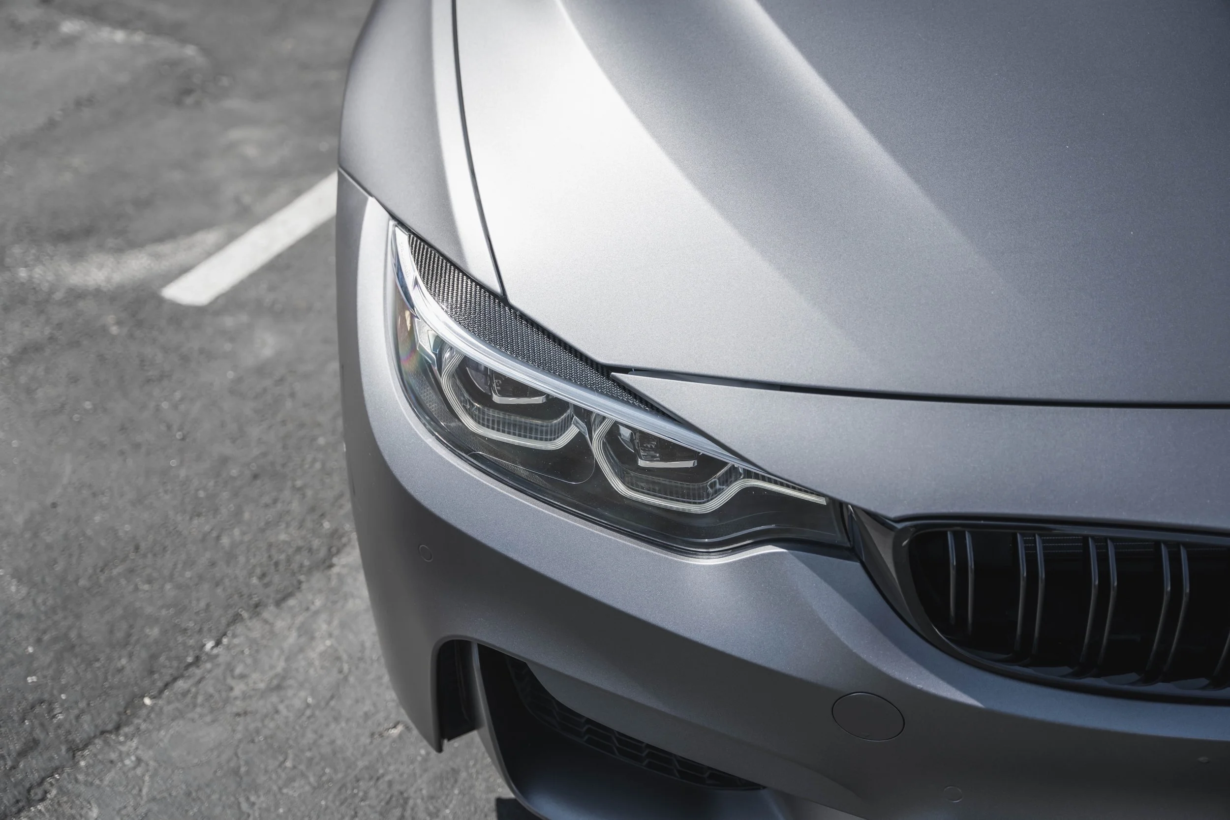 BMW M4 Matte Grey after vinyl wrap in Irvine