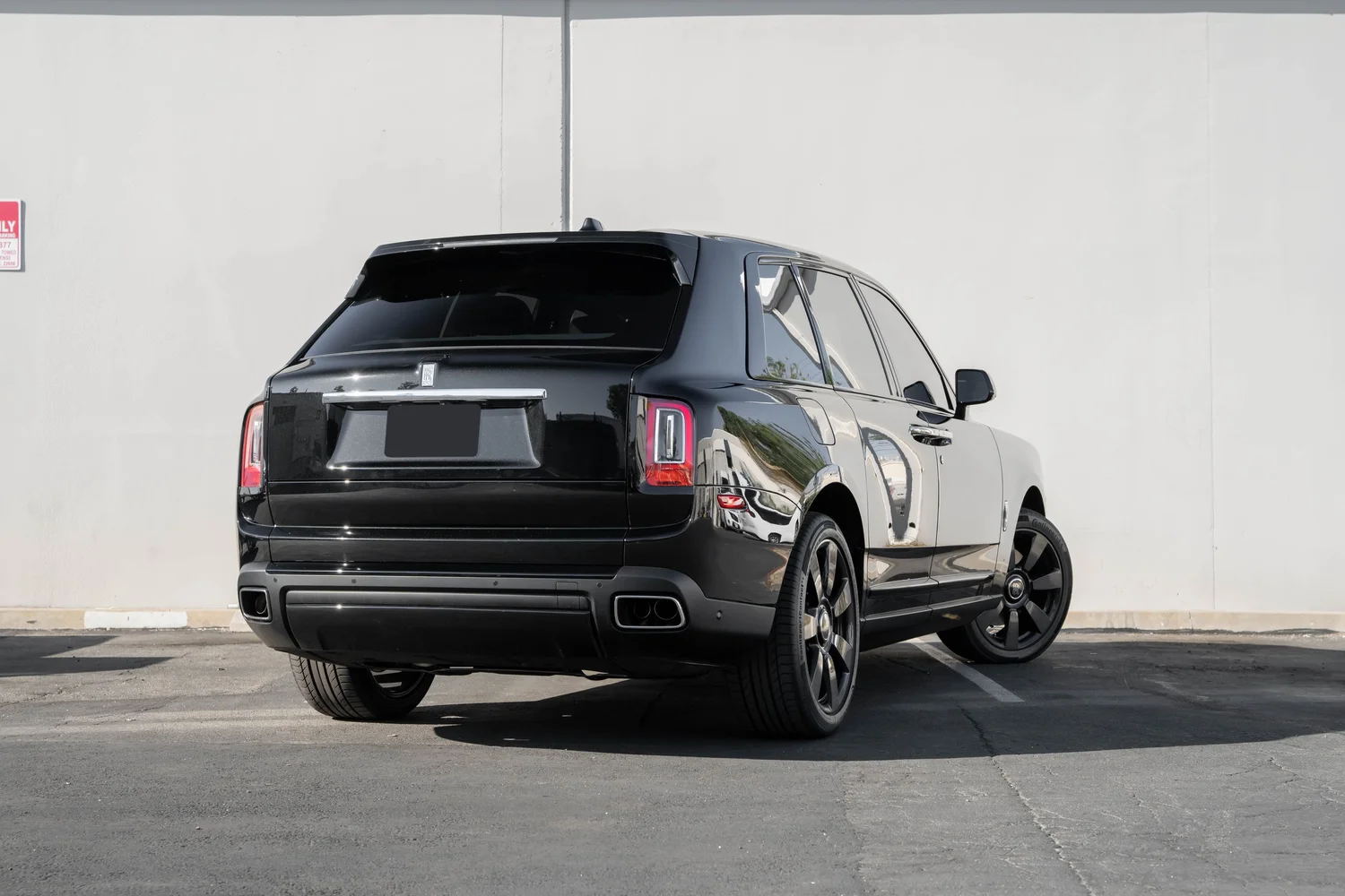 Completed Rolls-Royce Cullinan project in Irvine
