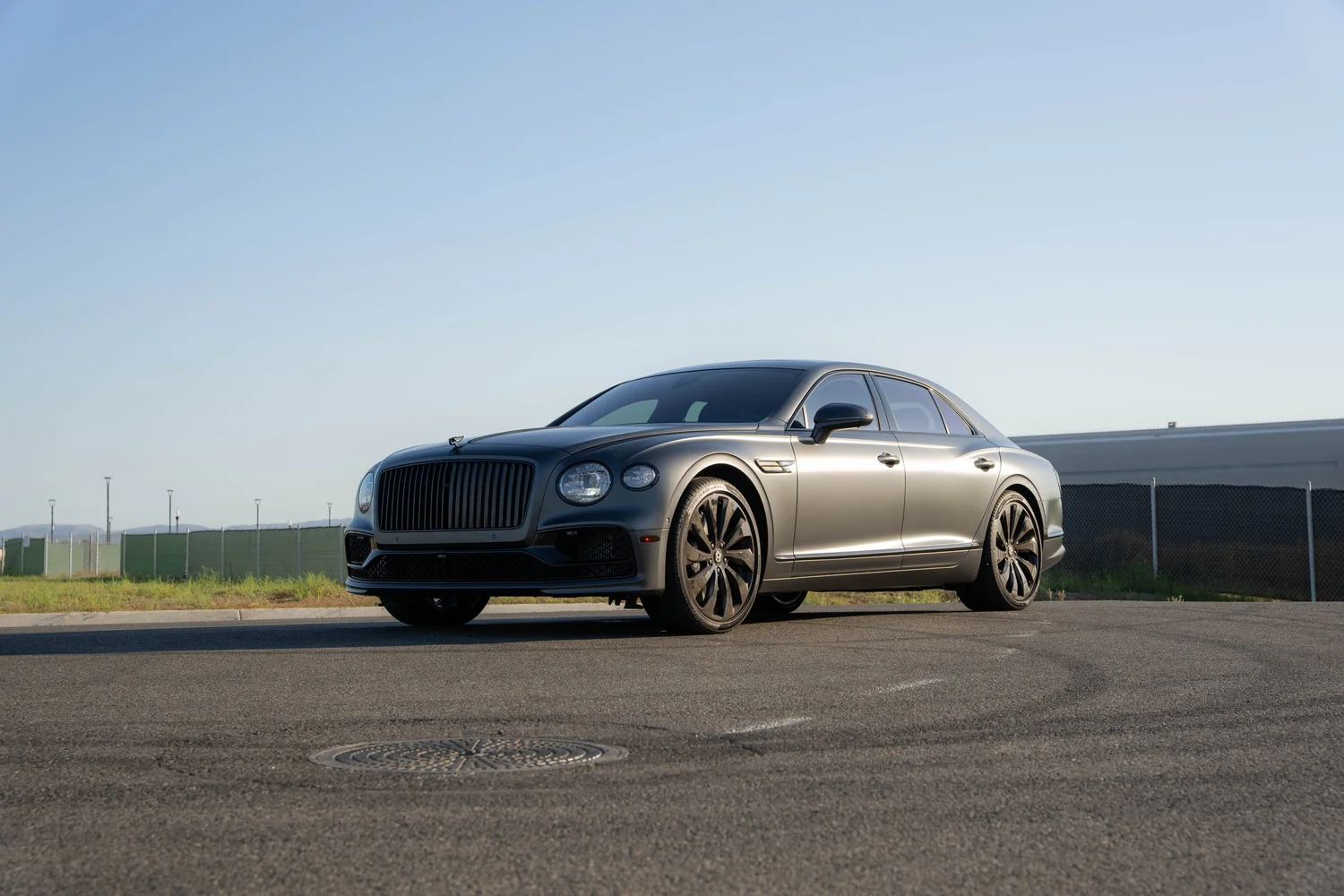 Bentley Flying Spur after Paint Protection Film (PPF), Window Tint and Ceramic Coating, front-left three-quarter view