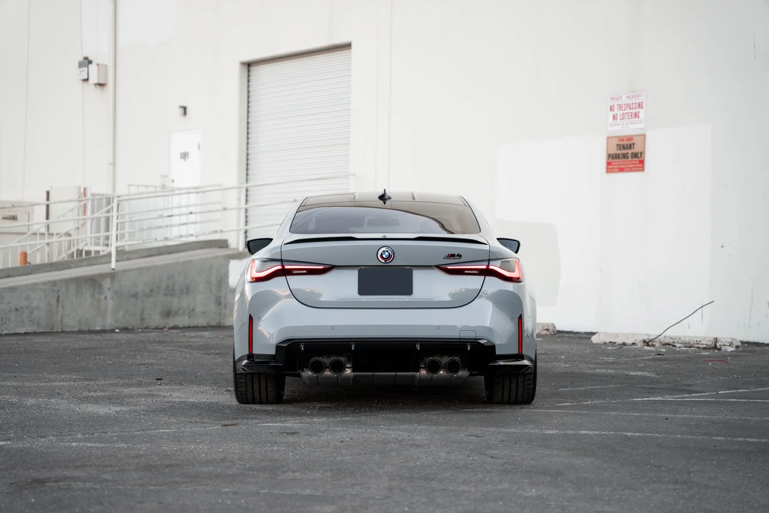 BMW M4 after Paint Protection Film (PPF), Window Tint and Ceramic Coating, low-angle rear view