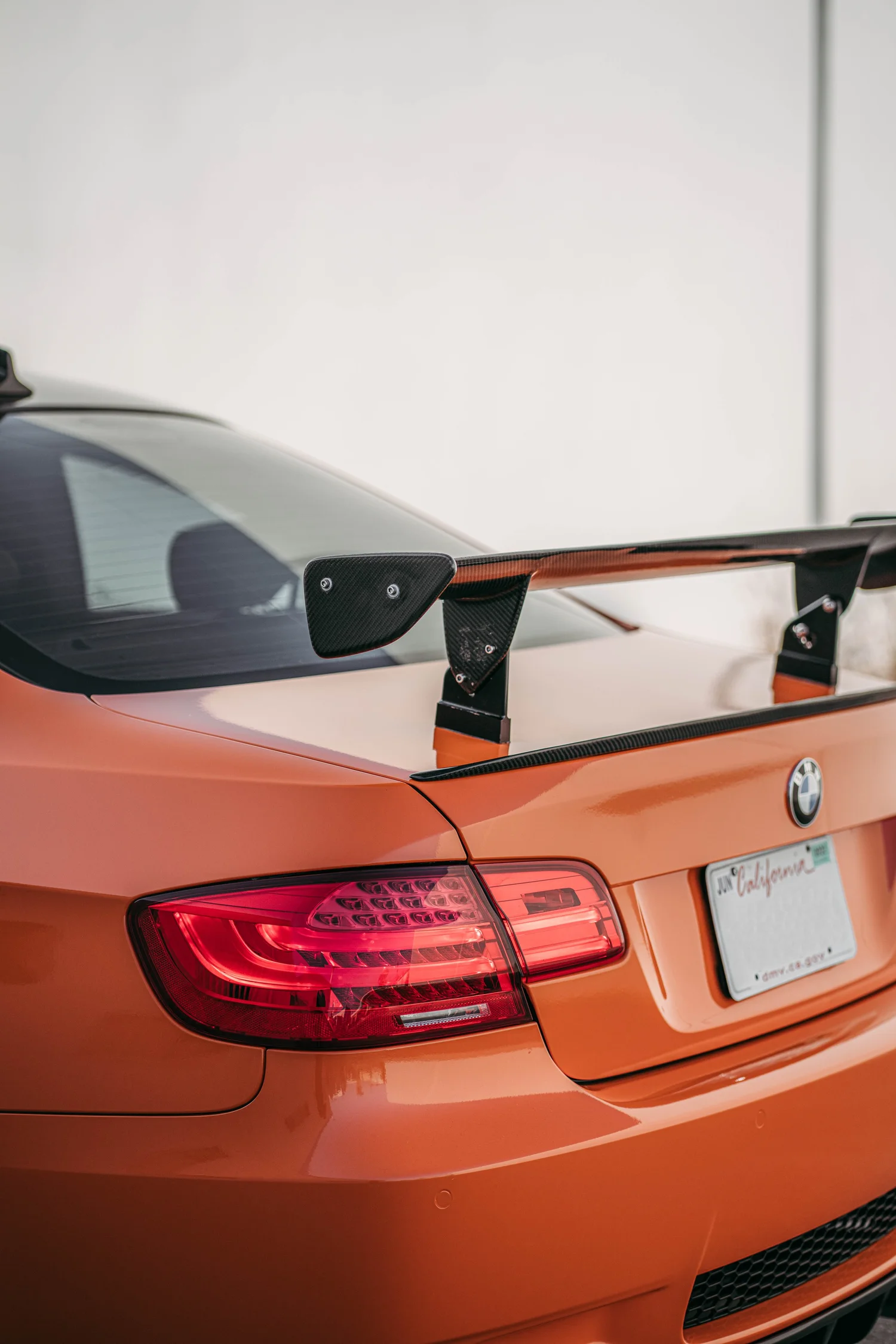 BMW E92 M3 LIME ROCK PARK after Vinyl Wrap, rear body and taillight view