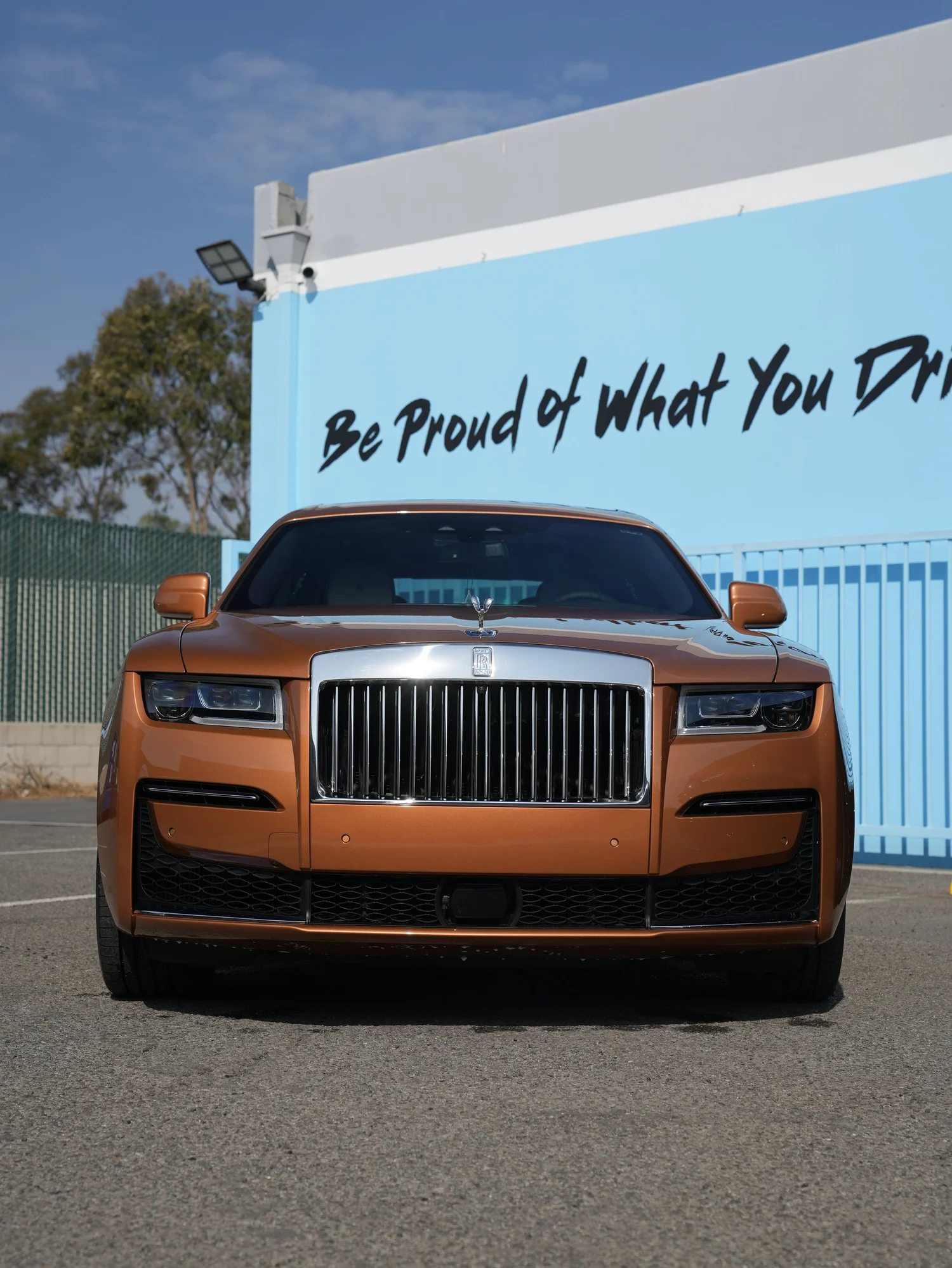 Rolls-Royce Ghost after Ceramic Coating, direct front view