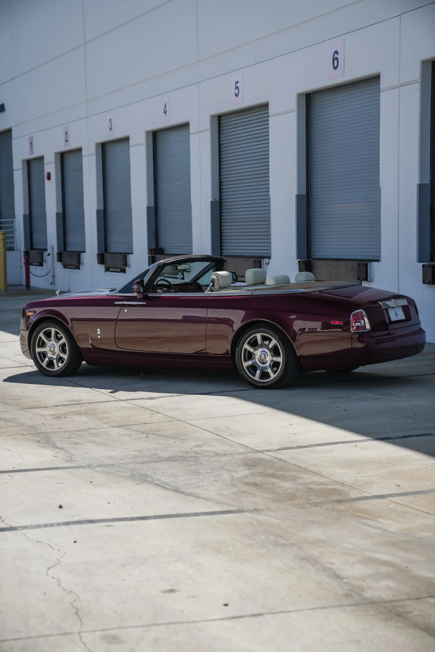 Rolls-Royce Phantom Drophead Coupé after Paint Protection Film (PPF), rear-left three-quarter view