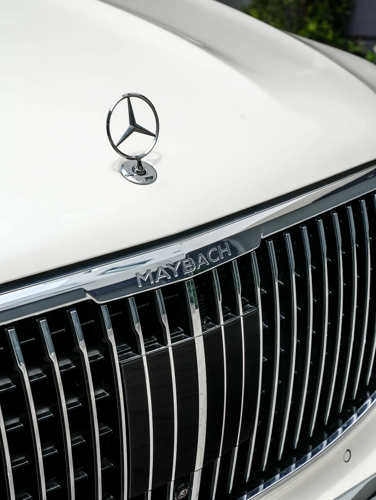 Mercedes-Maybach GLS 600 after Paint Protection Film (PPF), Window Tint and Ceramic Coating, front grille detail