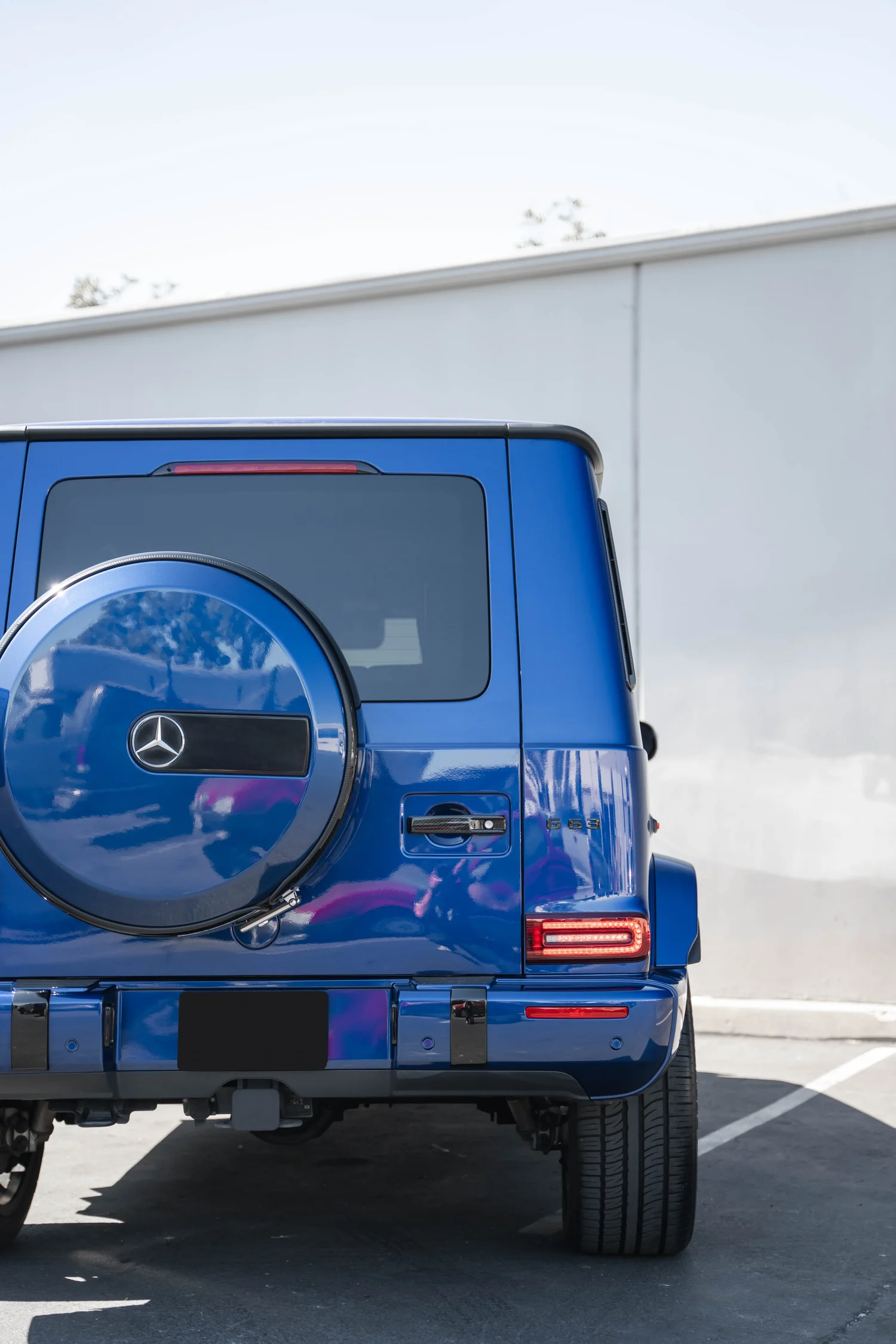 Mercedes-AMG G 63 after Paint Protection Film (PPF), Window Tint and Ceramic Coating, close rear view