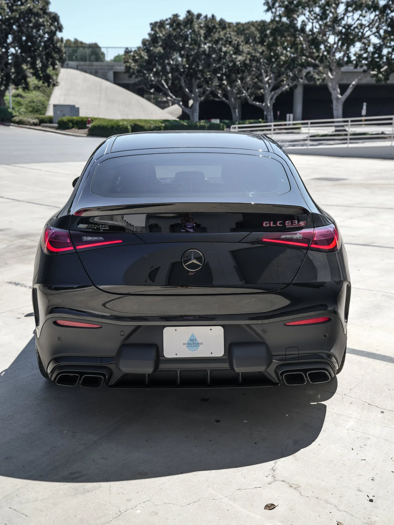 Mercedes-AMG GLC 63 S after Window Tint, rear-right three-quarter view