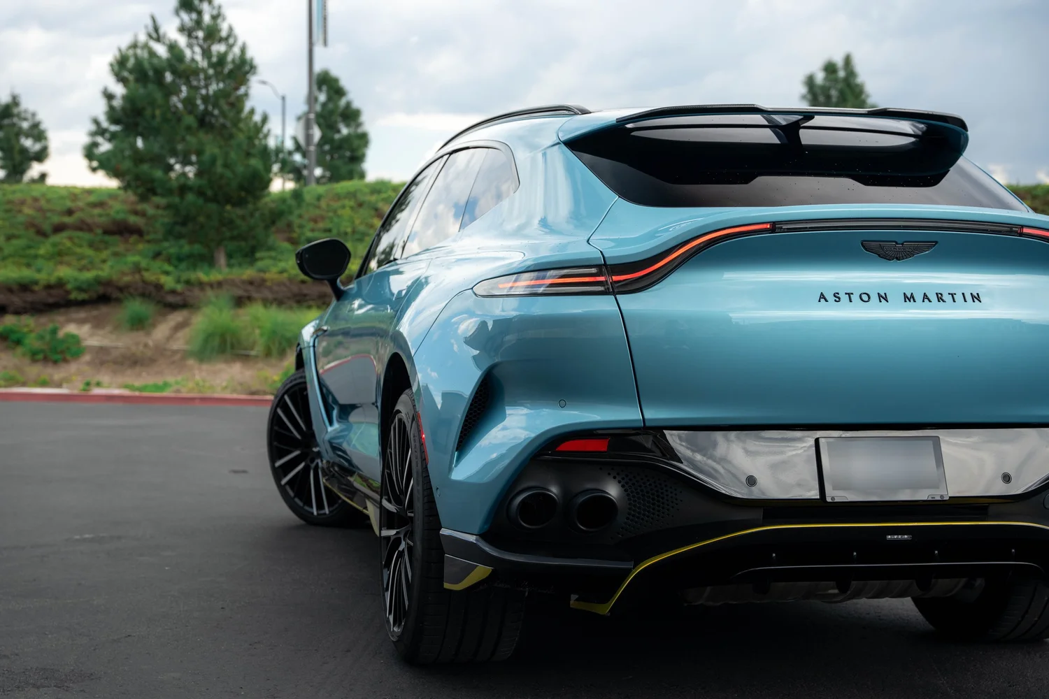 Aston Martin DBX 707 after Paint Protection Film (PPF), Window Tint and Ceramic Coating, rear-quarter and wheel view