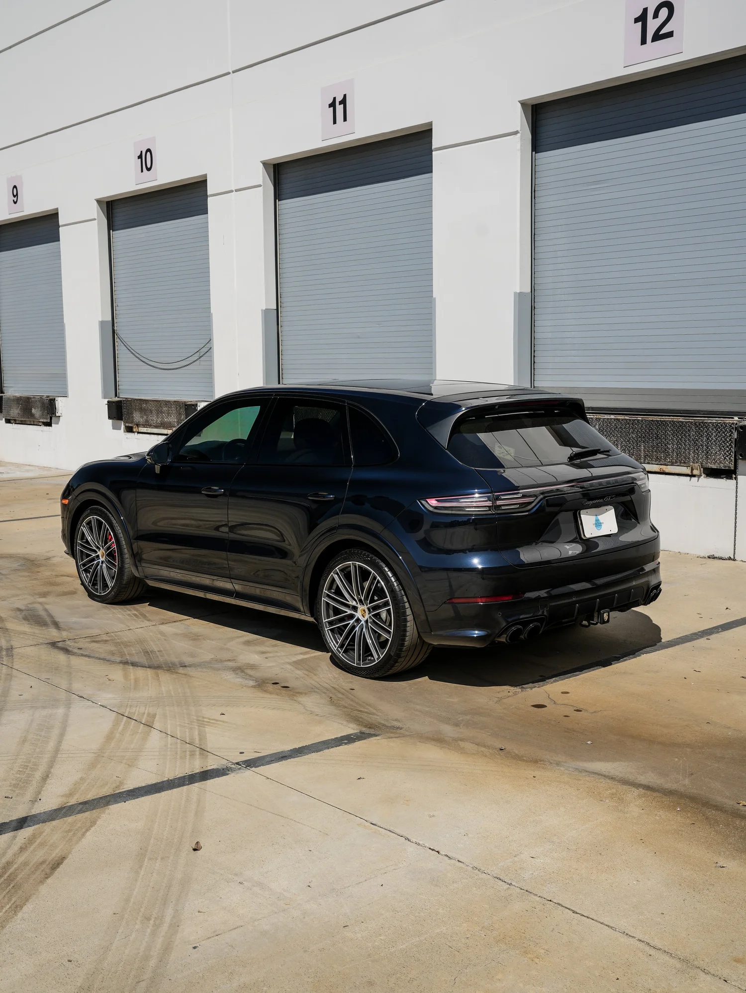 Porsche Cayenne GTS PPF after Paint Protection Film (PPF), rear-left three-quarter view