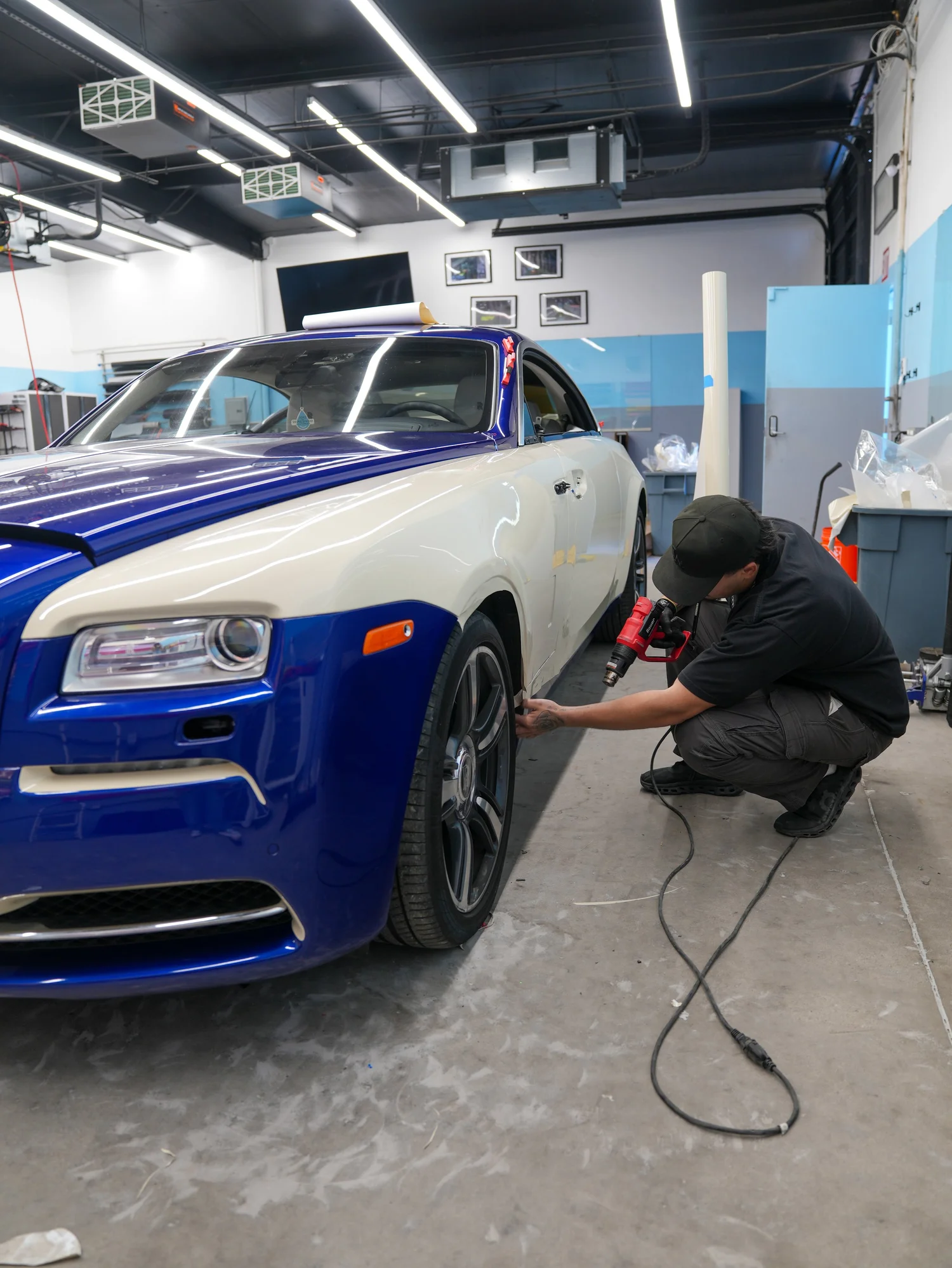 Completed Rolls-Royce Wraith Inozetek Boneyard White project in Irvine
