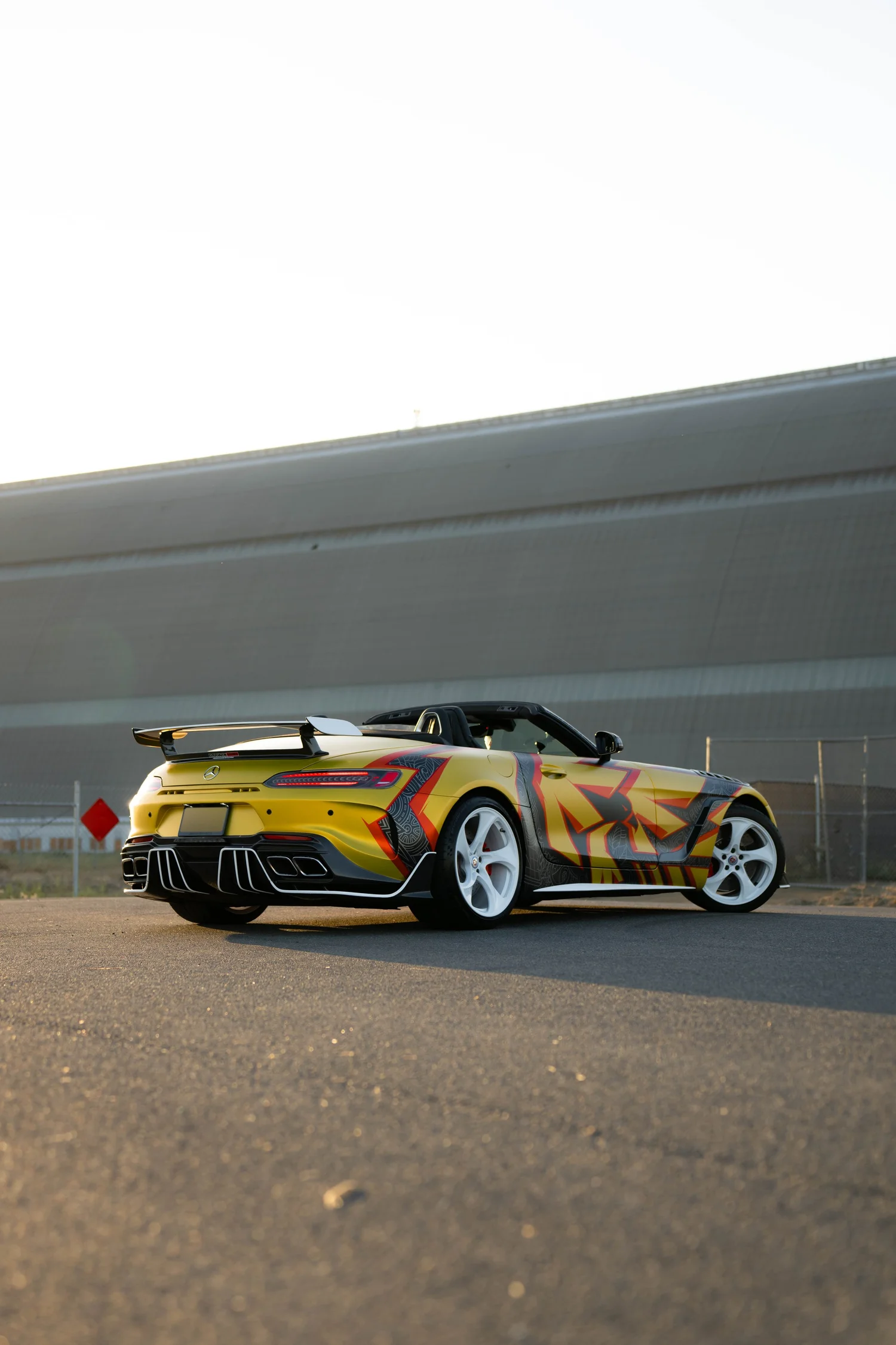 Completed Mercedes-AMG GT Custom Wrap project in Irvine
