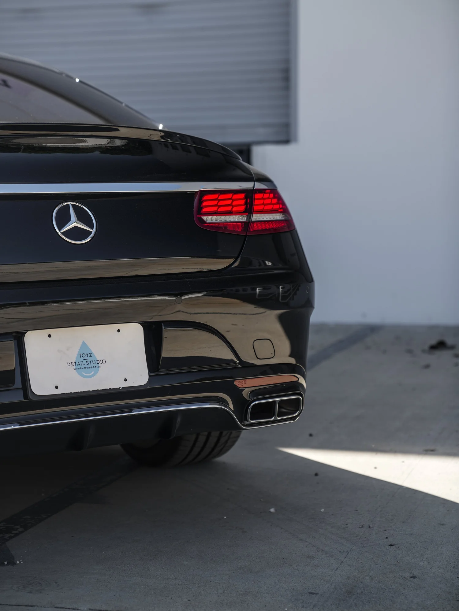 Mercedes-Benz S 560 Full Car Restoration & PPF after Full Body PPF and Vehicle Restoration, rear diffuser and exhaust detail