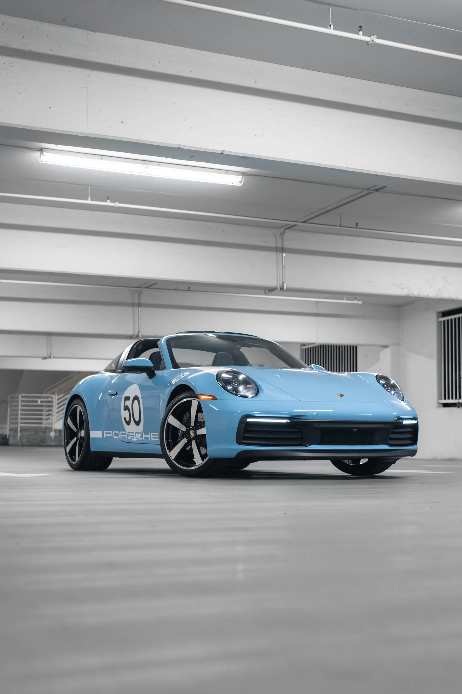 Completed Porsche 992.1 Targa 4S Heritage Design Tribute Wrap project in Irvine