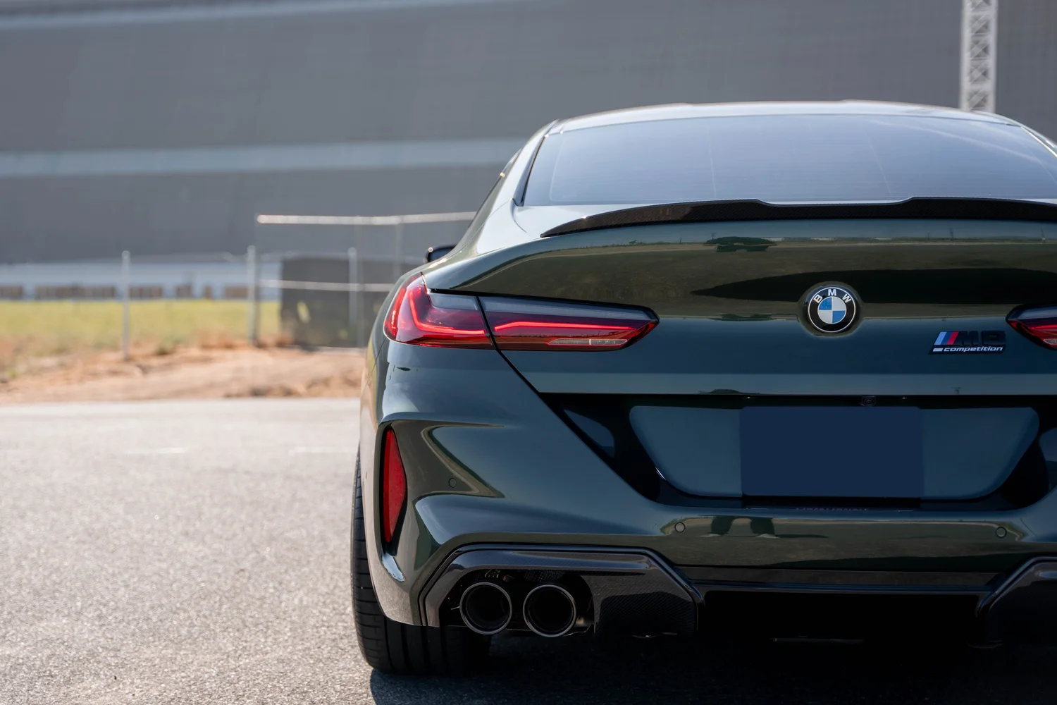 BMW M8 Competition after Paint Protection Film (PPF), Window Tint and Ceramic Coating, rear diffuser and exhaust detail