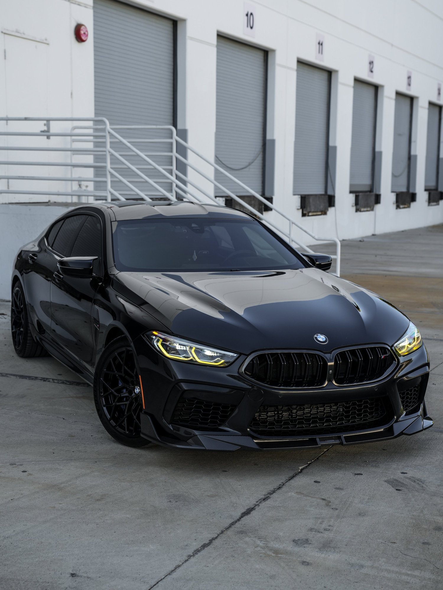 BMW M8 Paint Correction after Ceramic Coating, front-right three-quarter view