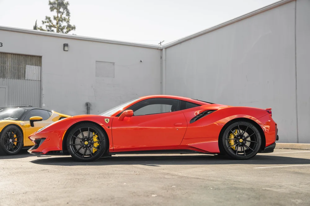Ferrari 488 Pista full side profile