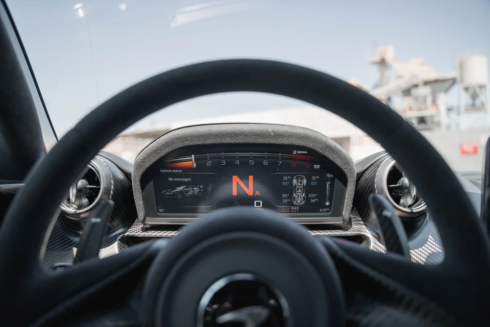 McLaren Senna digital instrument cluster